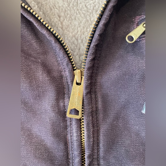 Carhartt women’s Sherpa lined washed duck jacket - size small (4-6) - Picture 7 of 12